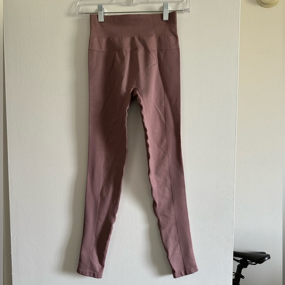 Spiritual Gangster Mauve Pink Icon Seamless High Waist Leggings size XS/S EUC - Picture 7 of 12